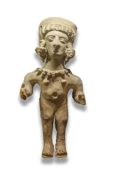 Statuett Karthagenske Gudinnen Tanit Århundre Puig Des Molins Ibiza Catalan – stockfoto