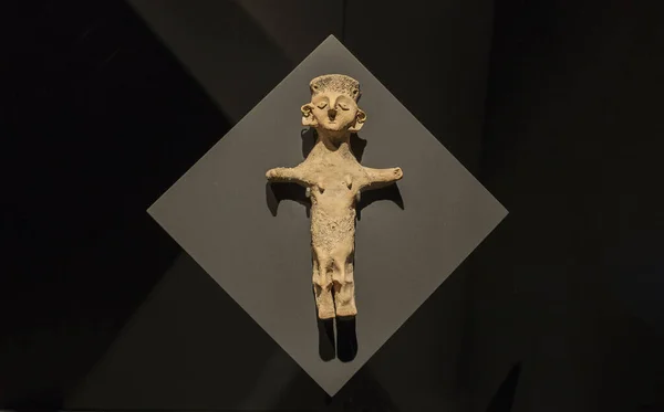 Барселона Іспанія Грудня 2019 Terracotta Statuette Carthagian Goddess Століття Puig — стокове фото