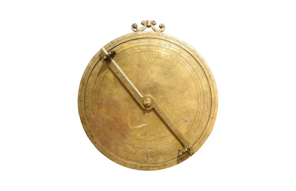 1500 Talets Kopparlegering Astrolabe Arkeologiska Museet Lissabon Portugal — Stockfoto