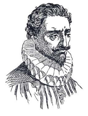 Miguel de Cervantes Saavedra portresi, İspanyolca 'nın en büyük yazarı. Fotoğraf: Enciclopedia Autodidactica Dalmau, 1954