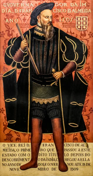 Portrait Dom Francisco Almeida Viceroy Portuguese India Unknown Artist 1545 — Stock Photo, Image