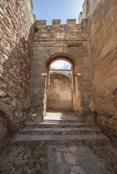 Hlavní Brána Badajoz Alcazaba Opevněná Citadela Doby Almohade Století Extremadura — Stock fotografie