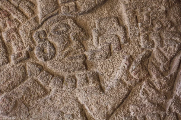 Мексика Oaxaca Santo Domingo monastery museum aztec stella detail — стоковое фото