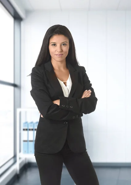 Corporate portrait of young attractive latin business woman wear — Stock Photo, Image