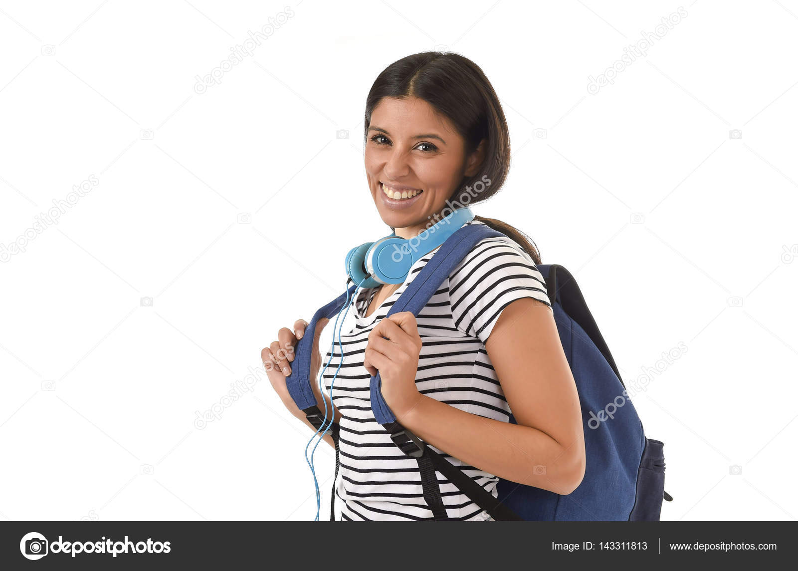girl carrying backpack