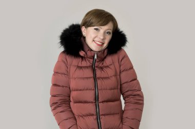 genç çekici ve mutlu Kızıl saçlı beyaz bir kadın 20'li üzerinde o