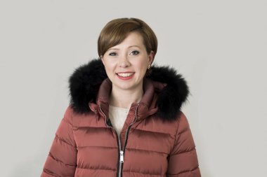 genç çekici ve mutlu Kızıl saçlı beyaz bir kadın 20'li üzerinde o