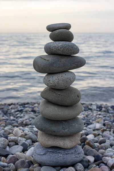 Zen Stones Beach — Stock Photo, Image