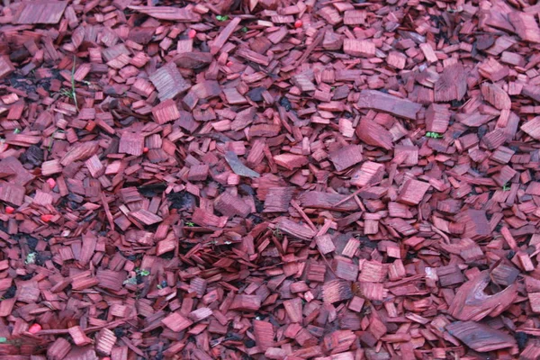 Красный Коричневый Фон Мелкий Камень Древесная Щепа — стоковое фото