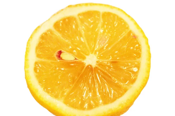 Lemon Cut White Background — Stock Photo, Image