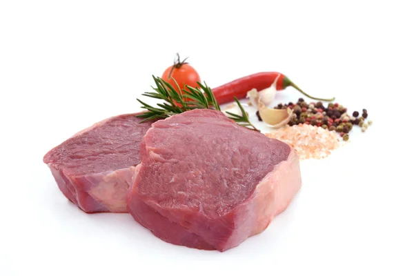 Raw meat, beef steak — Stock Photo, Image