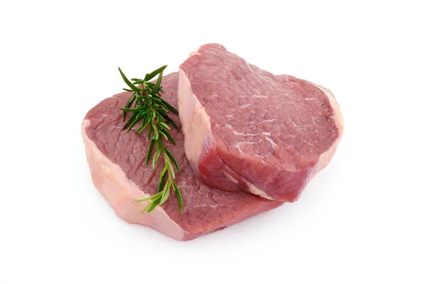 生の肉、牛肉ステーキ — ストック写真