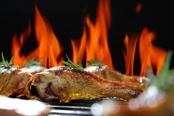 Gamba di pollo alla griglia — Foto Stock