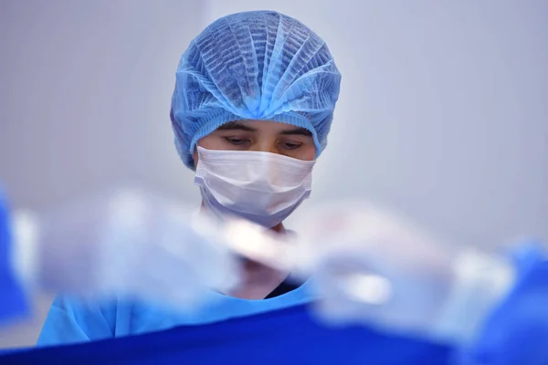 Cirujano Equipo Trabajando Quirófano Hospital — Foto de Stock