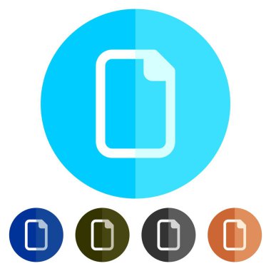 Simgeler düz boş dosya