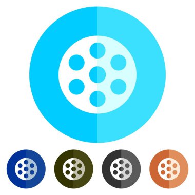 Simgeler düz daire daireler