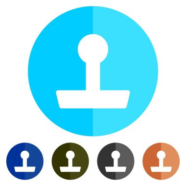 Simgeler düz vintage oyun çubuğu