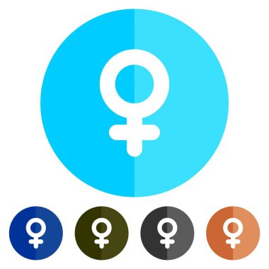 Simgeler düz kadın işaret