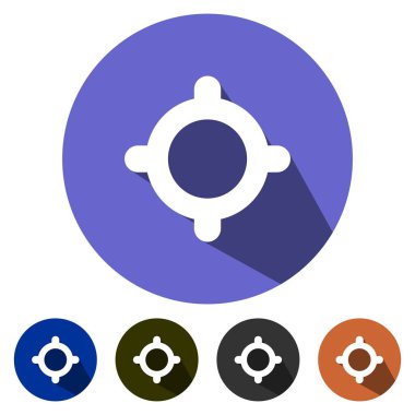 Simgeler düz web hedefi