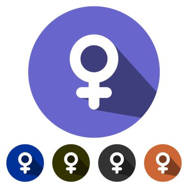 Simgeler düz kadın işaret