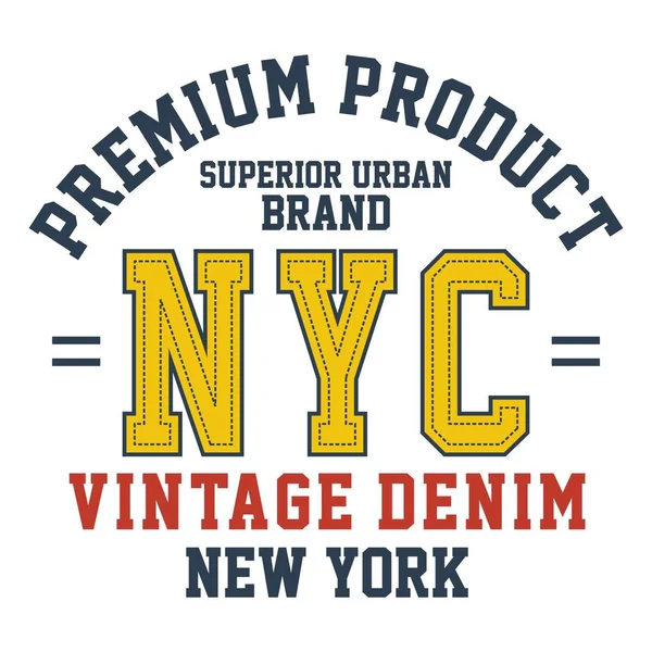 Diseño producto premium nyc — Vector de stock