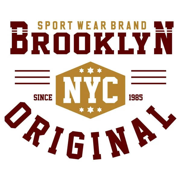 Diseño gráfico brooklyn original — Vector de stock