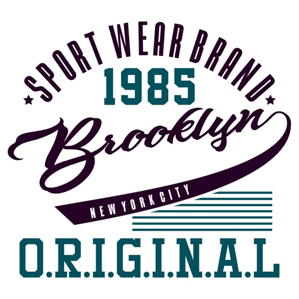 Diseño gráfico brooklyn original — Vector de stock