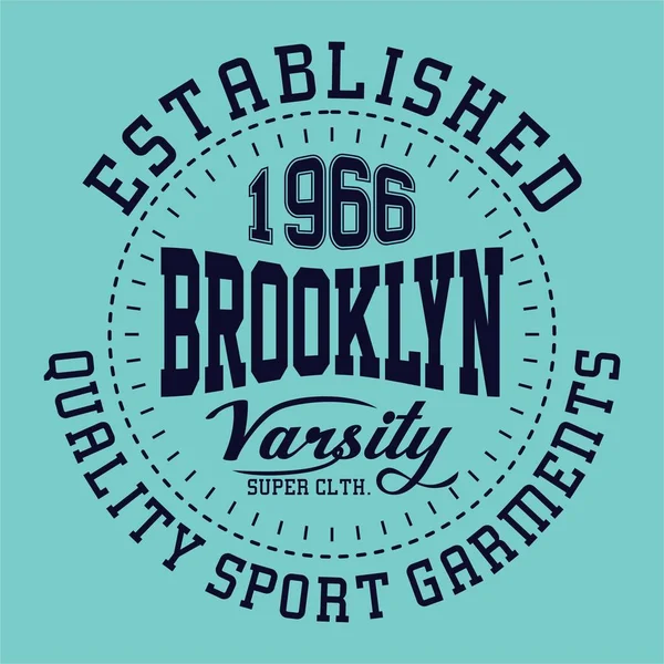 Diseño brooklyn varsity — Vector de stock