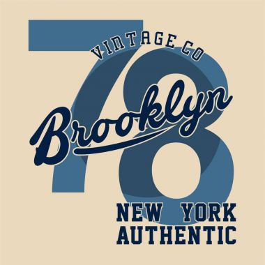 Tasarım harfler brooklyn new york otantik