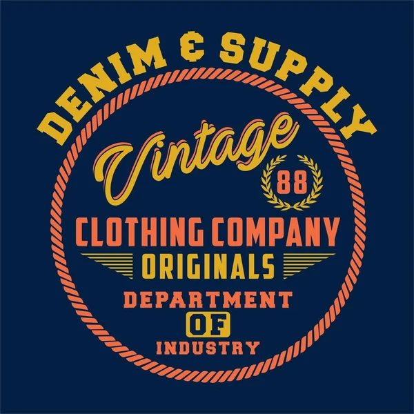 Tasarım harfler denim tedarik vintage