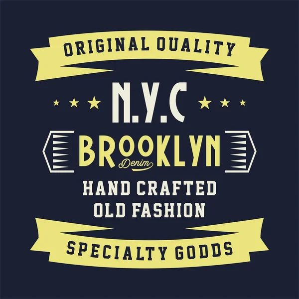 Calidad original brooklyn — Vector de stock