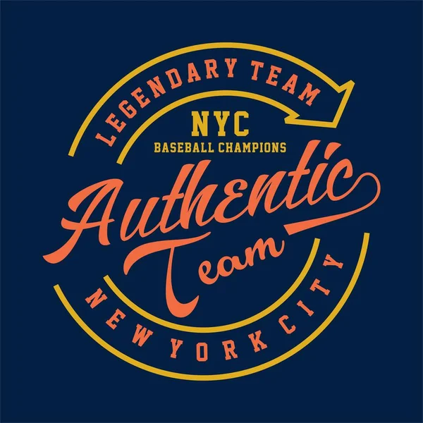 grafik efsanevi takım Nyc otantik