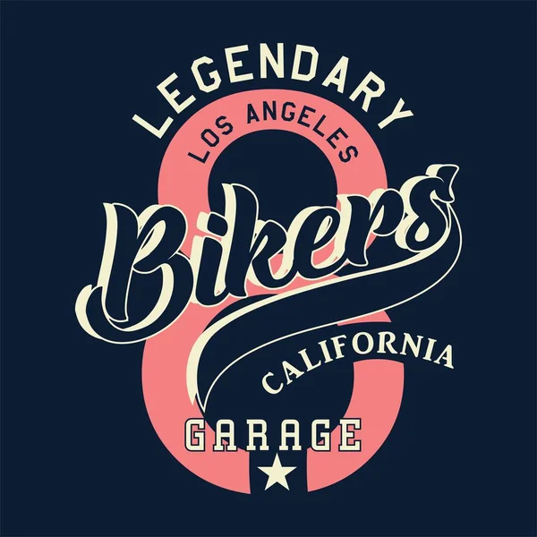 grafik efsanevi los angeles bisikletçileri Kaliforniya