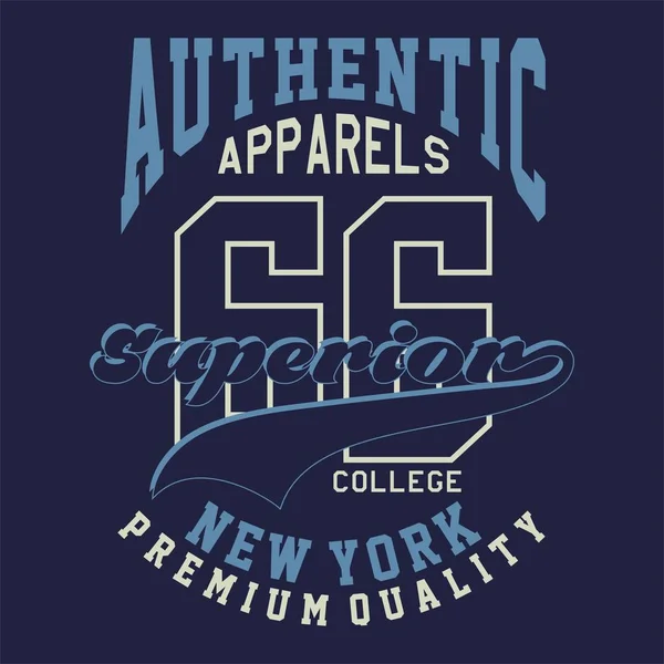 Gráfico AUTHENTIC APPARELS SUPERIOR — Vector de stock