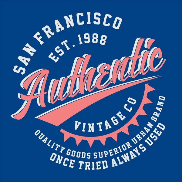grafik San Francisco otantik Vintage