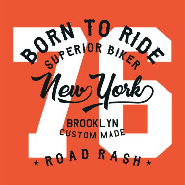 grafik çift motorcu new york