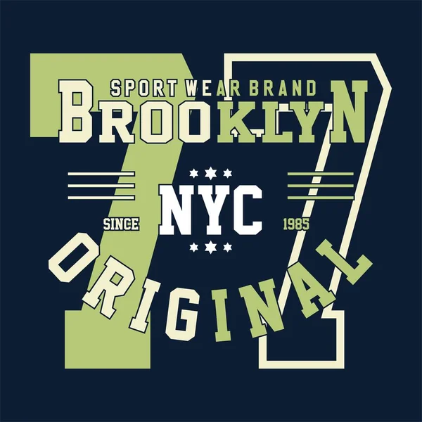 Gráfico brooklyn nyc original — Vector de stock