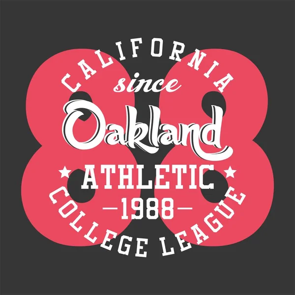 Gráfico oakland atlético — Vector de stock