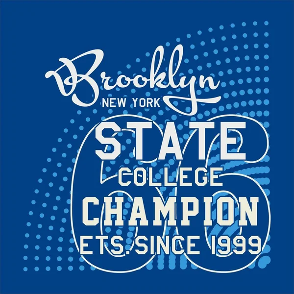 Diseño gráfico BROOKLYN NUEVA YORK STATE — Vector de stock