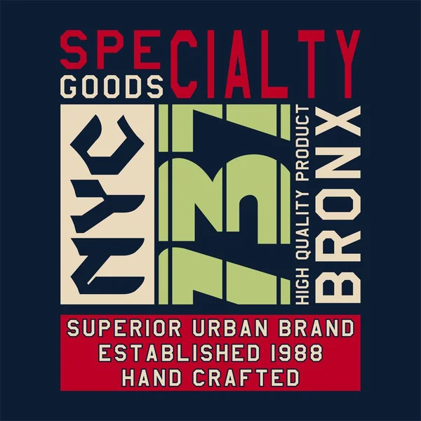 Графический дизайн SPECIALTY GOODS NYC — стоковый вектор