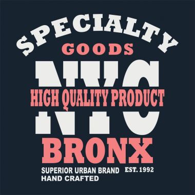 Tasarım alfabe Bronx