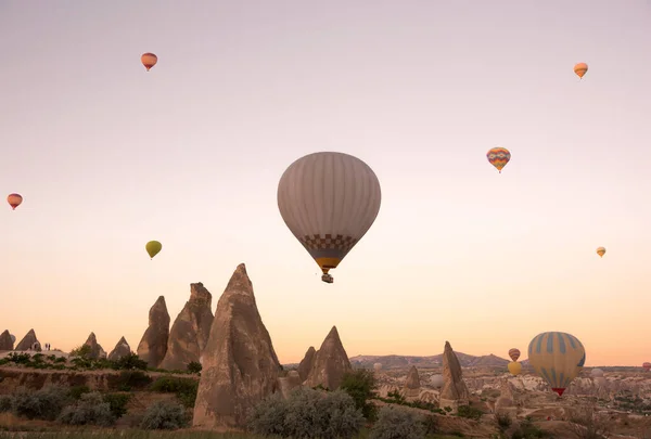 Αερόστατα Καππαδοκία Τουρκία — Φωτογραφία Αρχείου