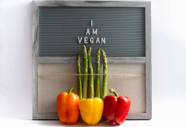 Ben vejetaryen metniyim. Vegan kavramı.