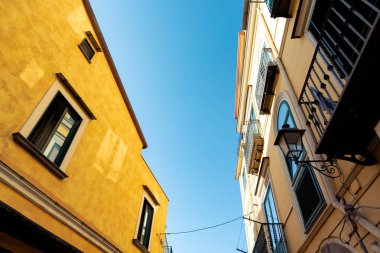 Yunanistan 'da şehir manzarasının alt görüntüsü