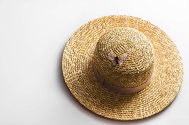 Hasır şapkanın yakın görüntüsü