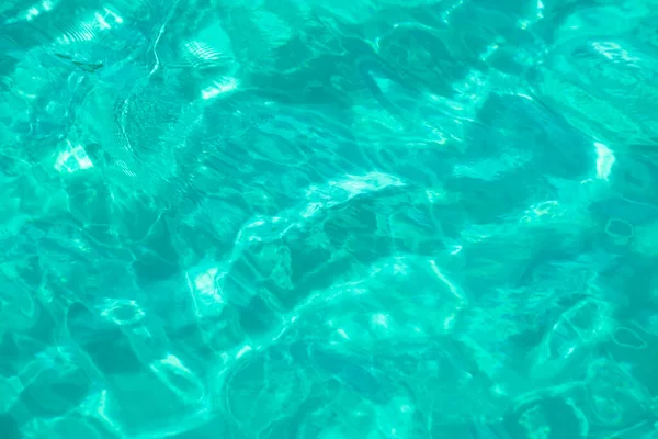 Close Emerald Green Crystal Clean Sea Water Surface Island Thasos — Stock fotografie