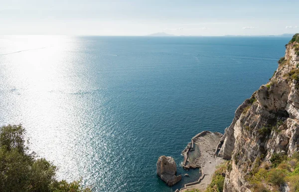 High mountains with sea background.