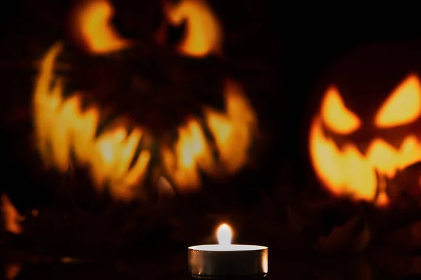 Latar Belakang Perayaan Halloween Konsep Liburan Yang Menyeramkan — Stok Foto