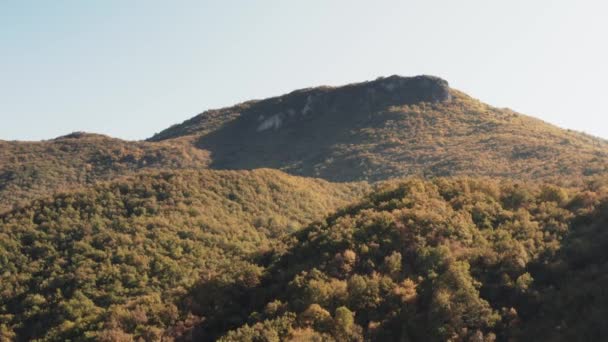 Vista Aérea Las Montañas Fondo Natural — Vídeos de Stock