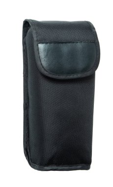 siyah çantası izole.